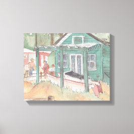 キャンバスプリント「水彩画/クリスタルコーブ キャンバスプリント