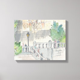 キャンバスプリント「水彩画/ブロワのシャトー キャンバスプリント