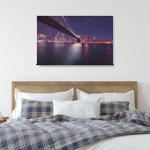 キャンバスプリント – New York Brooklyn Bridge (インサイチュ (寝室))