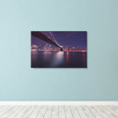 キャンバスプリント – New York Brooklyn Bridge (インサイチュ (ウッドフロア))