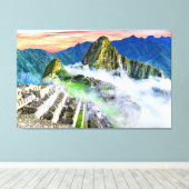 キャンバスマチュピチュ，クスコ – ペルー キャンバスプリント (インサイチュ (ウッドフロア))