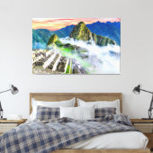 キャンバスマチュピチュ，クスコ – ペルー キャンバスプリント (インサイチュ (寝室))