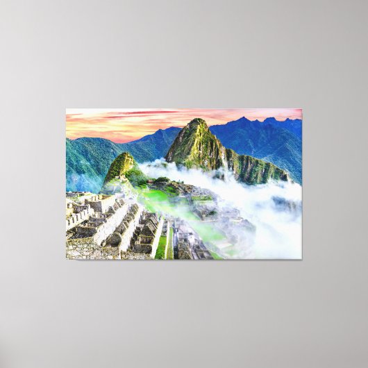 キャンバスマチュピチュ，クスコ – ペルー キャンバスプリント (正面)