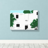 キャンバスラップ/パレオカストロ修道院ギリシャ キャンバスプリント (インサイチュ (ウッドフロア))