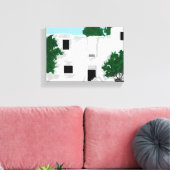 キャンバスラップ/パレオカストロ修道院ギリシャ キャンバスプリント (インサイチュ (リビング))