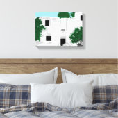 キャンバスラップ/パレオカストロ修道院ギリシャ キャンバスプリント (インサイチュ (寝室))