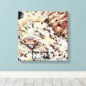 キャンバスラップ/ライオンDismay by Sarr キャンバスプリント (インサイチュ (ウッドフロア))