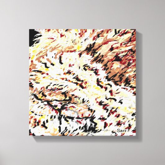 キャンバスラップ/ライオンDismay by Sarr キャンバスプリント (正面)