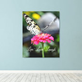 キャンバスラップ/ライブラブ笑い キャンバスプリント (インサイチュ (ウッドフロア))