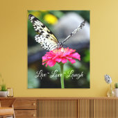 キャンバスラップ/ライブラブ笑い キャンバスプリント (インサイチュ (リビング))