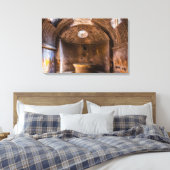 キャンバスラップ – ローマ風呂 – 古代ポンペイ，イタリア キャンバスプリント (インサイチュ (寝室))