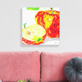 キャンバスラップ/ Apple a Day キャンバスプリント (インサイチュ (リビング))