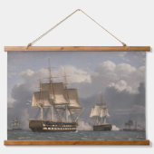 キャンバスロシアの船のツインシップ油 吊り下げ型タペストリー (正面)