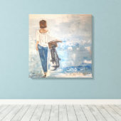 キャンバス上のオリジナル油のキャンバス印刷 キャンバスプリント (インサイチュ (ウッドフロア))