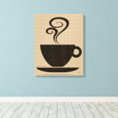 キャンバス上のグラウンドカップアート キャンバスプリント (インサイチュ (ウッドフロア))