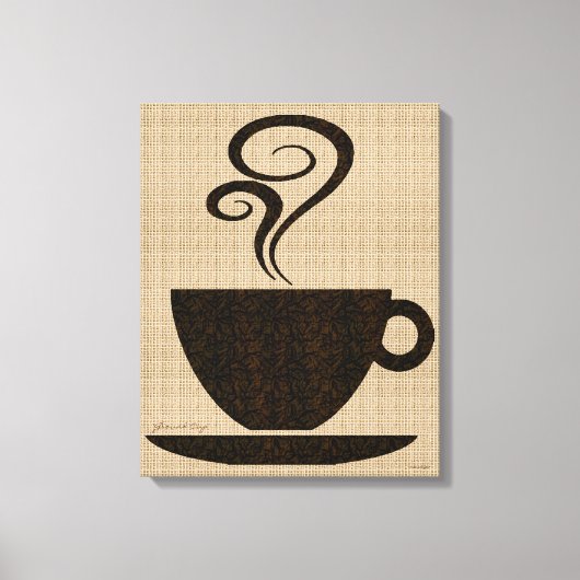 キャンバス上のグラウンドカップアート キャンバスプリント (正面)