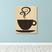 キャンバス上のグラウンドカップアート キャンバスプリント (インサイチュ (ウッドフロア))