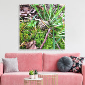 キャンバス上のグレーモレル キャンバスプリント (インサイチュ (リビング))