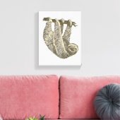 キャンバス上のスロース キャンバスプリント (インサイチュ (リビング))