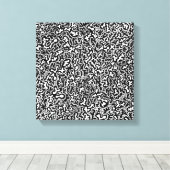 キャンバス上のドードルズ キャンバスプリント (インサイチュ (ウッドフロア))