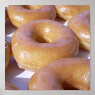 キャンバス上のドーナツ ポスター