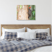 キャンバス上のパイレーテッドウッドペッカー キャンバスプリント (インサイチュ (寝室))