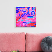 キャンバス上のマーカー キャンバスプリント (インサイチュ (リビング))