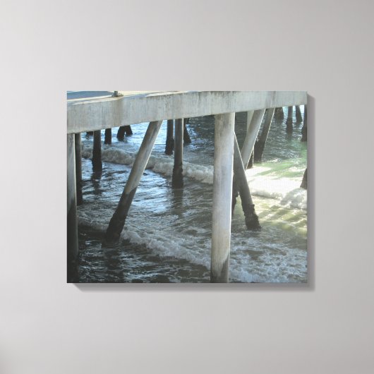 キャンバス上のレドンドービーチ、カリフォルニア州 #4  20"x 16" キャンバスプリント (正面)