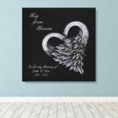 キャンバス上の天国カスタマイズ可能プリントからハグ キャンバスプリント (インサイチュ (ウッドフロア))