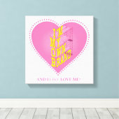 キャンバス上の愛 キャンバスプリント (インサイチュ (ウッドフロア))