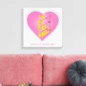 キャンバス上の愛 キャンバスプリント (インサイチュ (リビング))