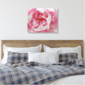 キャンバス上の柔エレガントらかいピンクの牡丹の写真 キャンバスプリント (インサイチュ (寝室))