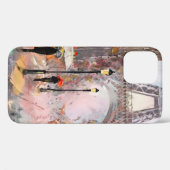 キャンバス上の油絵、パリの通りビュー。アート Case-Mate iPhoneケース (裏面 (横))