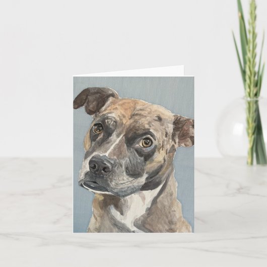 キャンバス上の混合ボク絵を描サーハンドオンサンキューカード サンキューカード (正面)