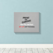 キャンバス上の画像 – 10インチx 8インチ（厚さ2.5インチ） キャンバスプリント (インサイチュ (ウッドフロア))