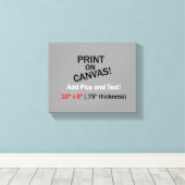 キャンバス上の画像 – 10インチx 8インチ(厚さ。75インチ) キャンバスプリント (インサイチュ (ウッドフロア))