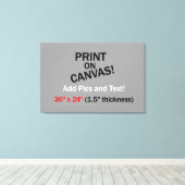 キャンバス上の画像 – 36インチx 24インチ(厚さ1.5インチ) キャンバスプリント (インサイチュ (ウッドフロア))