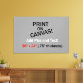 キャンバス上の画像 – 36インチx 24インチ(厚さ。75インチ) キャンバスプリント (インサイチュ (リビング))