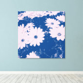 キャンバス上の花のイメージ キャンバスプリント (インサイチュ (ウッドフロア))