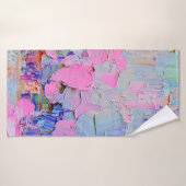 キャンバス上の表絵を描現エンボス、を使用して作成 バスタオル (バスタオル)