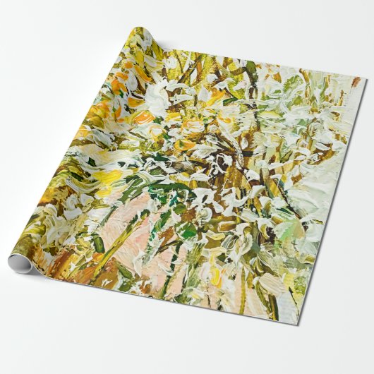 キャンバス上の表絵を描現エンボス、を使用して作成 ラッピングペーパー (アンロールド)