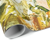 キャンバス上の表絵を描現エンボス、を使用して作成 ラッピングペーパー (ロールコーナー)