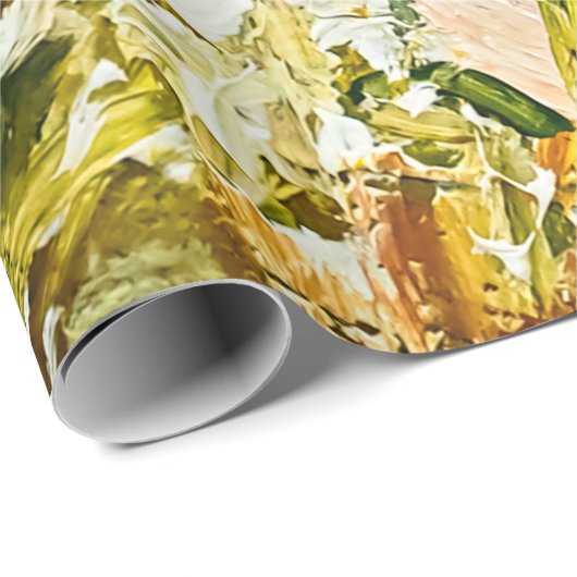 キャンバス上の表絵を描現エンボス、を使用して作成 ラッピングペーパー (ロールコーナー)