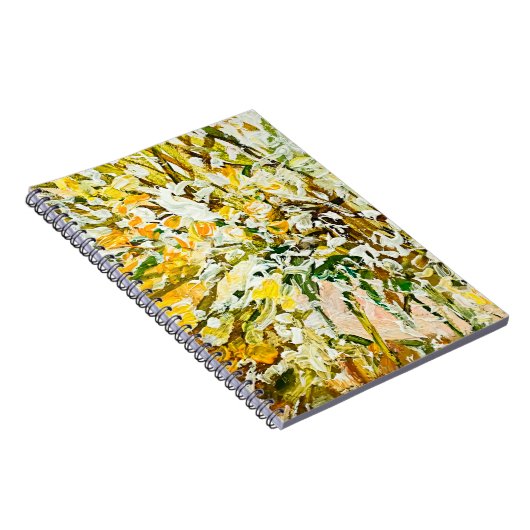 キャンバス上の表絵を描示的なエンボス、次を使用して作成 ノートブック (右側)