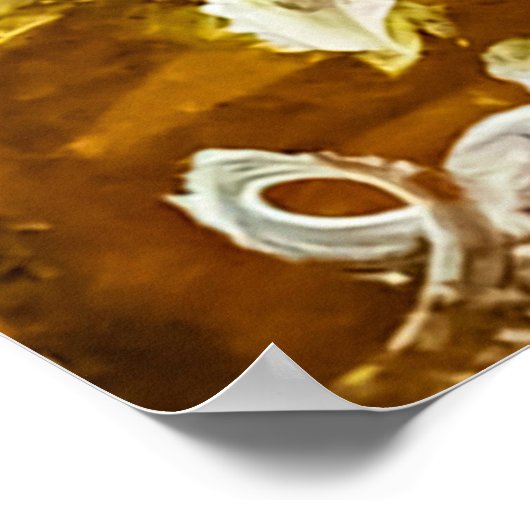 キャンバス上の表絵を描示的なエンボス、次を使用して作成 ポスター (角)