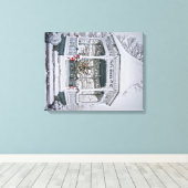 キャンバス上の雪景色 キャンバスプリント (インサイチュ (ウッドフロア))