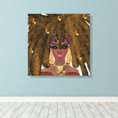 キャンバス上の黒いアート キャンバスプリント (インサイチュ (ウッドフロア))