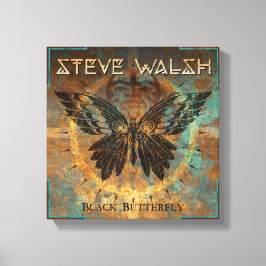 キャンバス上の黒い蝶のアートワーク キャンバスプリント