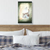 キャンバス上の「Woman At Window」アート キャンバスプリント (インサイチュ (寝室))