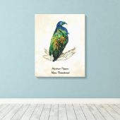 キャンバス上色彩の鮮やかのハンドバードプリント キャンバスプリント (インサイチュ (ウッドフロア))